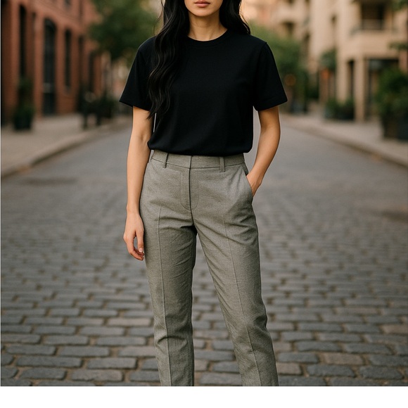 Banana Republic Tweed Gray Dress Pants Tailored Fit - Picture 3 of 8